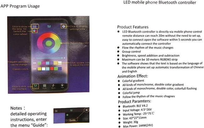 Mini Bluetooth Led Controller Music And Voice Controlled For Rgb Light ...