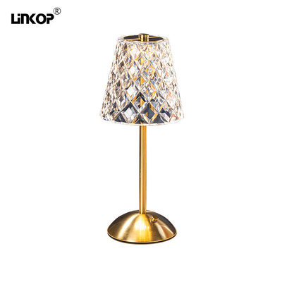 comprare Lampada da tavolo a LED di cristallo, USB di tipo C, 5V, ricaricabile, touch, tre colori online manufacture