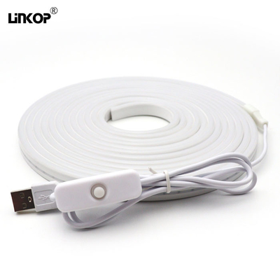 주문 네온 LED 스트립 조명 5V 25mm 단색 유연한 LED 네온 실리콘 튜브 (스위치 포함) online manufacture