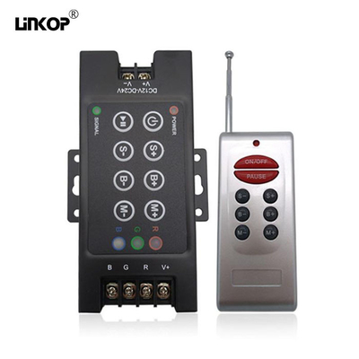 Buy 12-24v Iron Shell Led Controller 5-10 Control Distance Rf 8 Key 30a Rgb Dimmer online manufacture