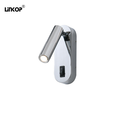 Buy 3W Cree LED Wall Light 3000K With Adjustable Angle Aluminum Silver Switch online manufacture