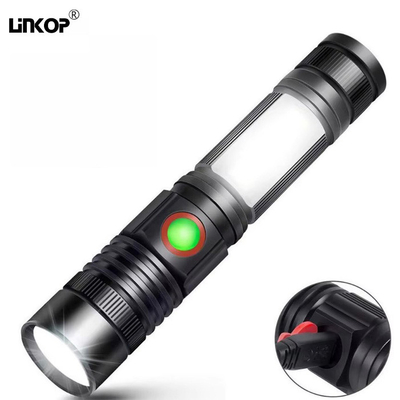 Buy Outdoor LED Portable Flashlight IP65 Usb Charging Tail Magnet White Laser Flashlight online manufacture