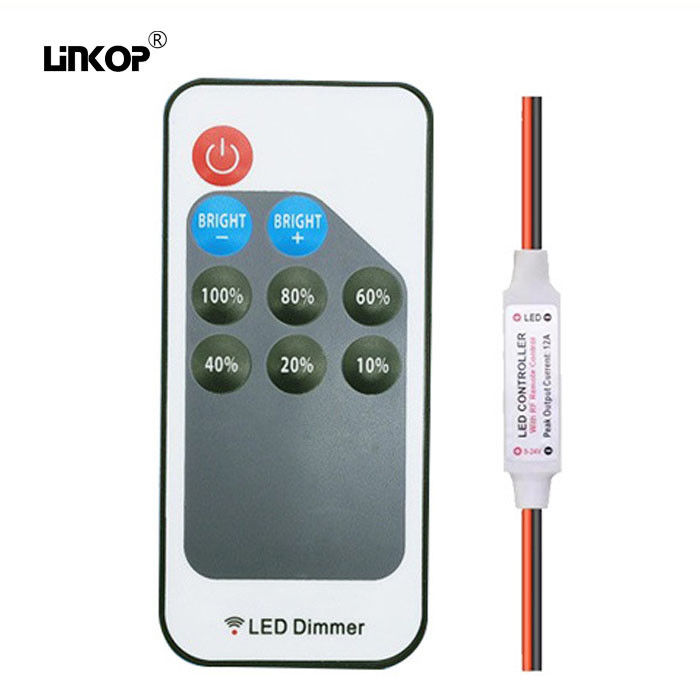 Mini Led Controller 9 Key Single Color Rf Led Controller With Remote 9 Key Including Cr2025 Battery
