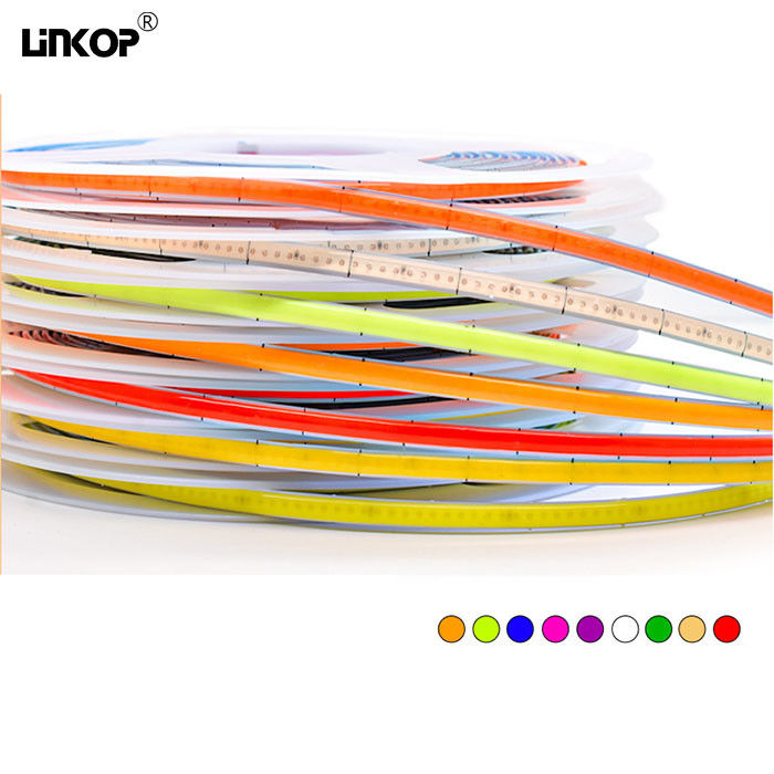 5m Single Color COB LED Strip Lights 5v 400 Light Led Self Adhesive LED ...