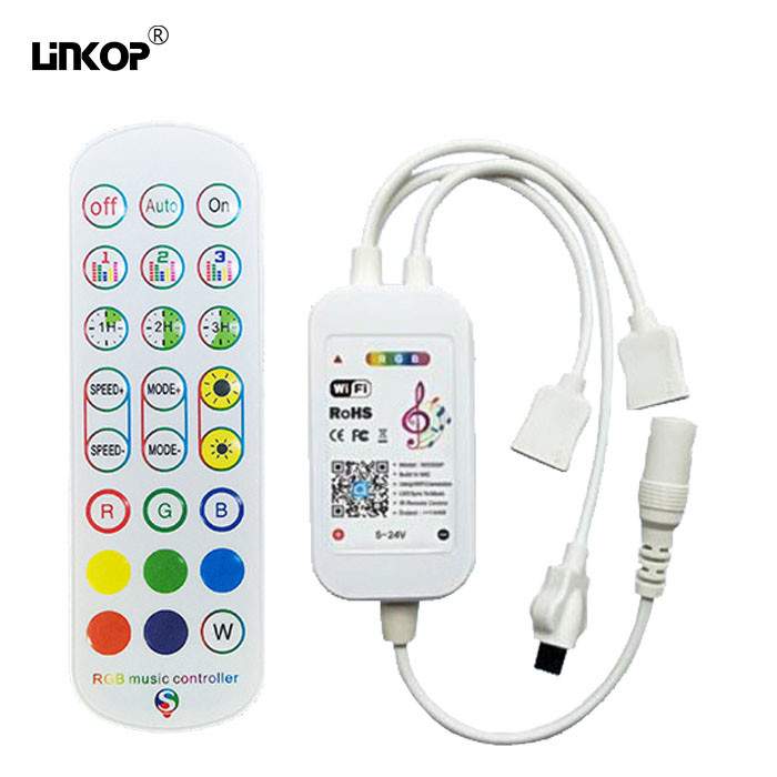 Tuya Wifi Led Controller For Strip Light With Remote And App Control