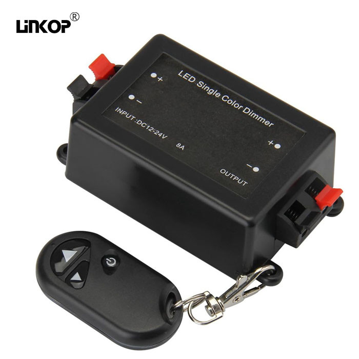 Key Led Smart Rbt 5-24v Monochrome Led Controller With 3 Keys Wireless Remote Control